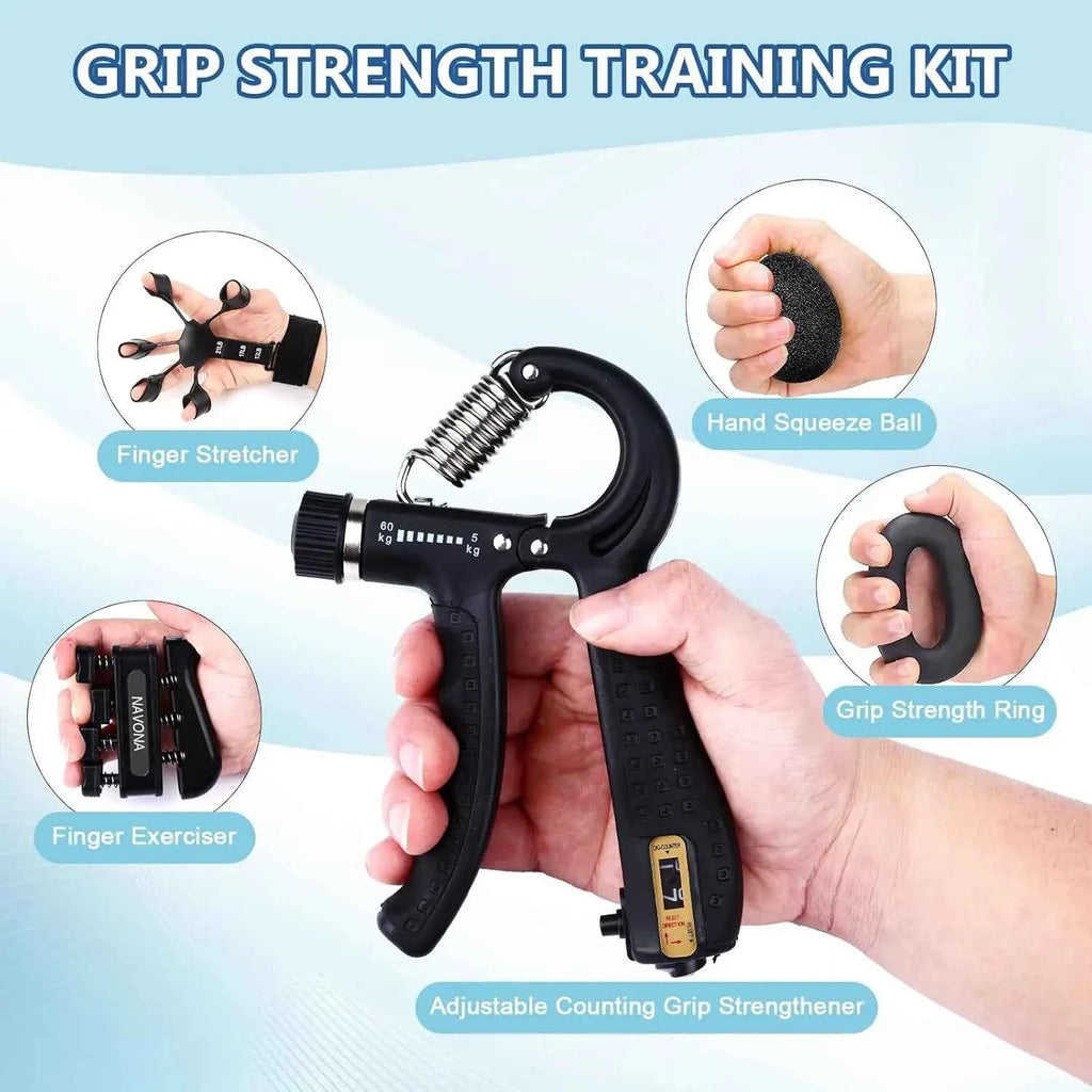Adjustable Hand Gripper and Finger Exercisers Kit