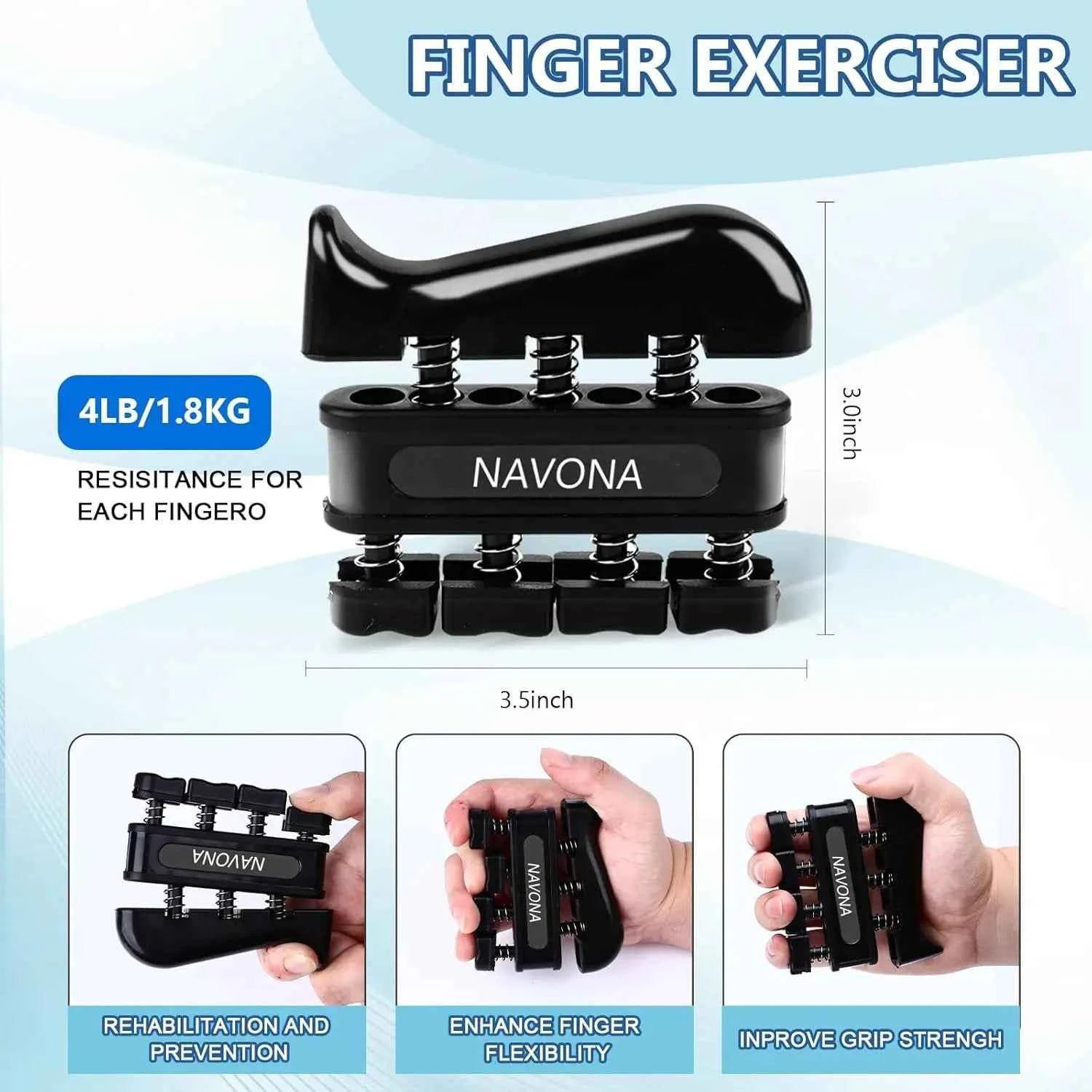 Adjustable Hand Gripper and Finger Exercisers Kit