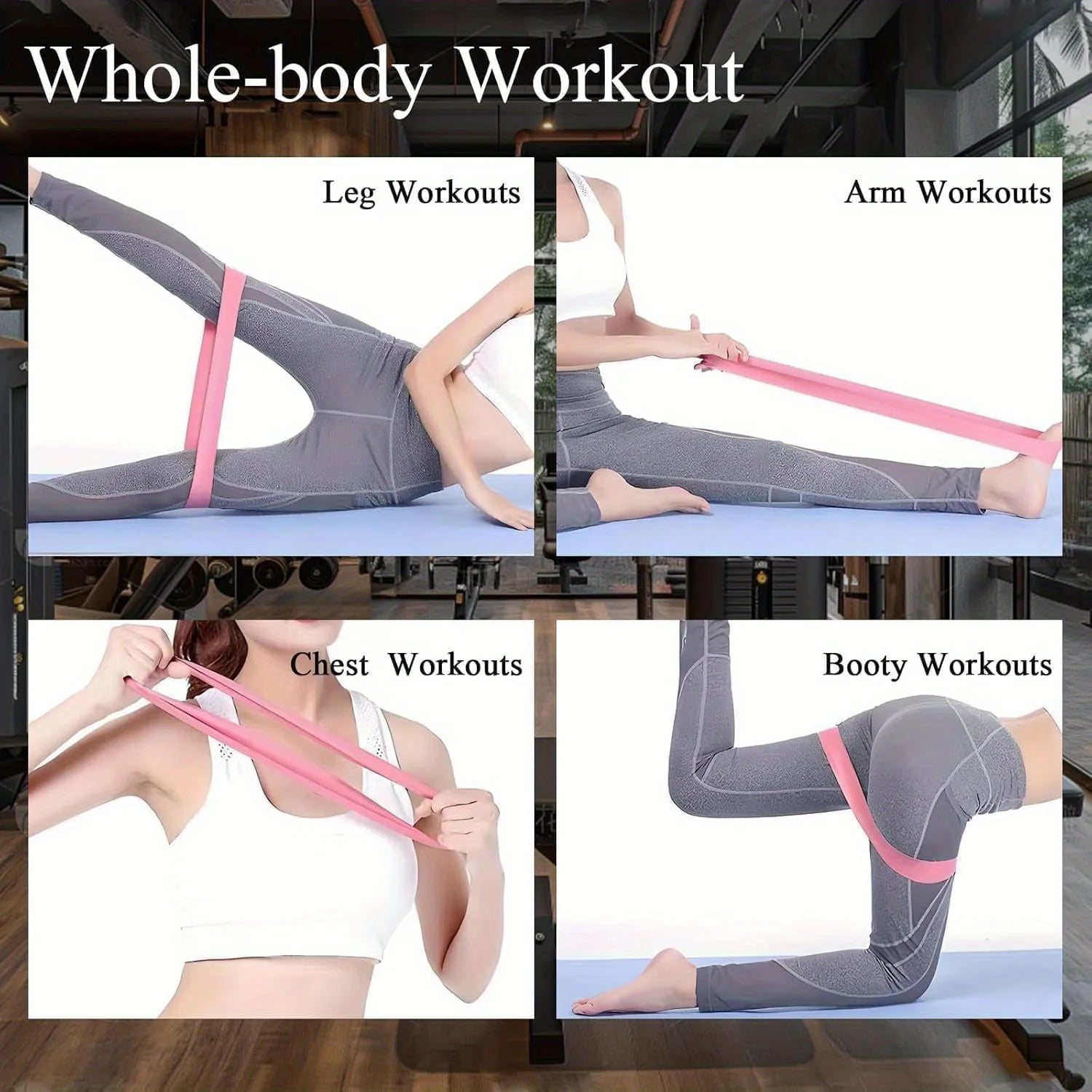 Home Gym Resistance Bands Set for Legs and Hips