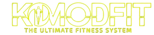 KOMODFIT logo with text 'The Ultimate Fitness System' on a white background