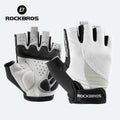 ROCKBROS Fingerless Cycling Gloves Microfiber Shock-Absorbing