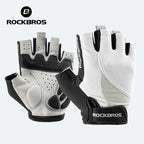 ROCKBROS Fingerless Cycling Gloves Microfiber Shock-Absorbing