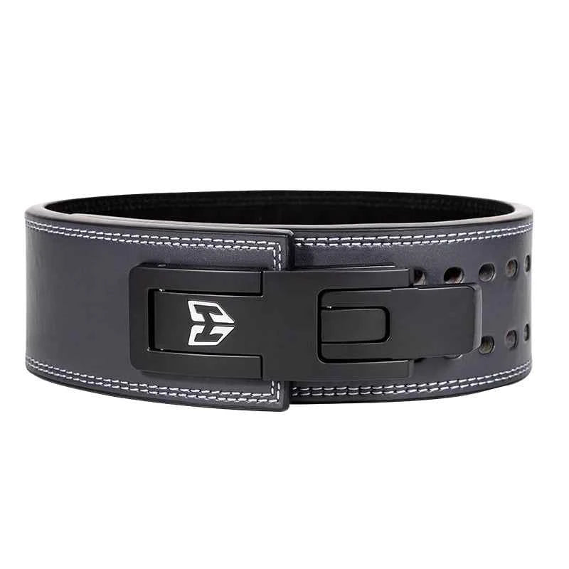 Men's Genuine Leather Powerlifting Belt Quick Release