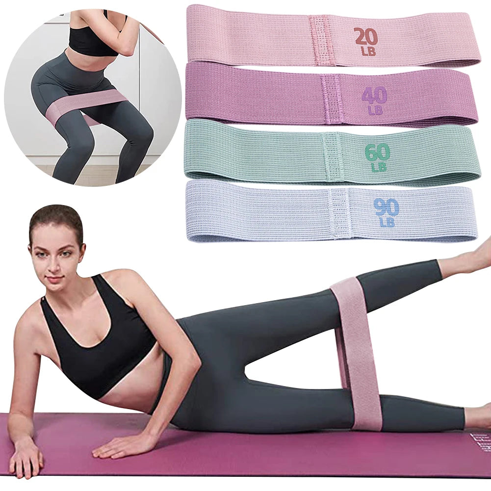 Hip Resistance Bands Portable Glute Thigh Elastic Bands