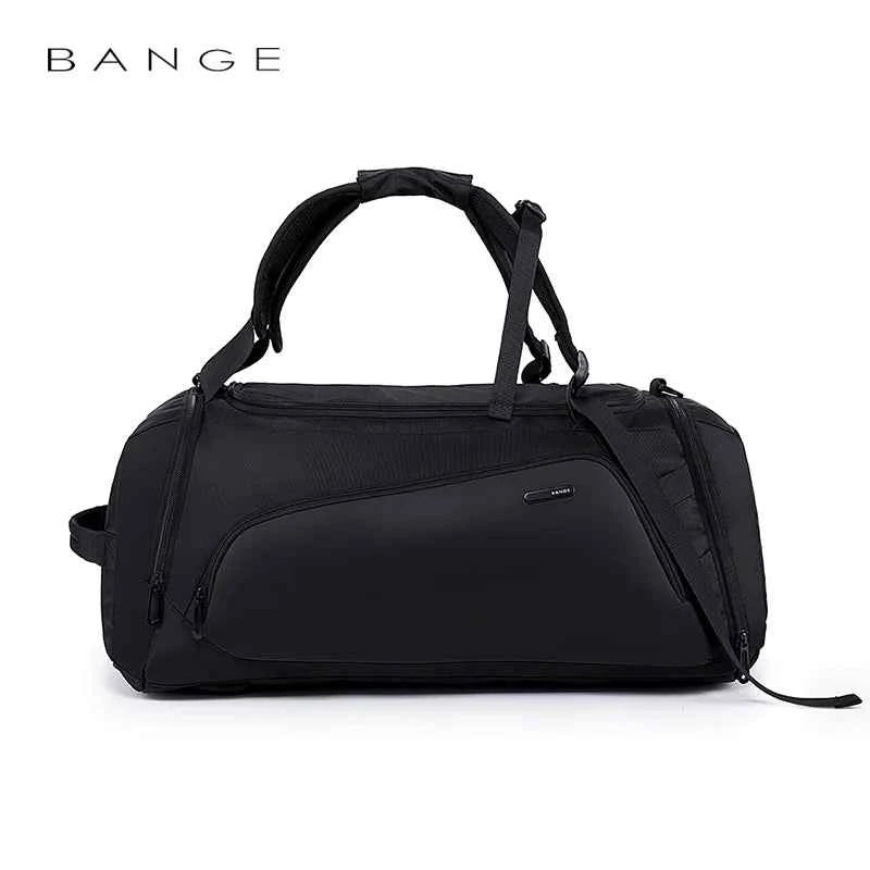 OZUKO Waterproof Canvas Gym Bag for Men Black Grey