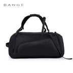 OZUKO Waterproof Canvas Gym Bag for Men Black Grey