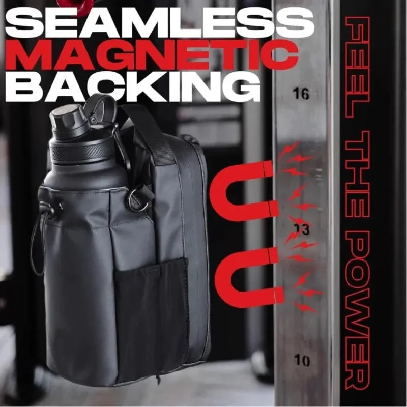 Large Capacity Magnetic Gym Bag With Phone Pocket