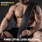 Men's Genuine Leather Powerlifting Belt Quick Release