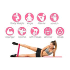 Pink Resistance Bands Set for Leg and Butt Workouts