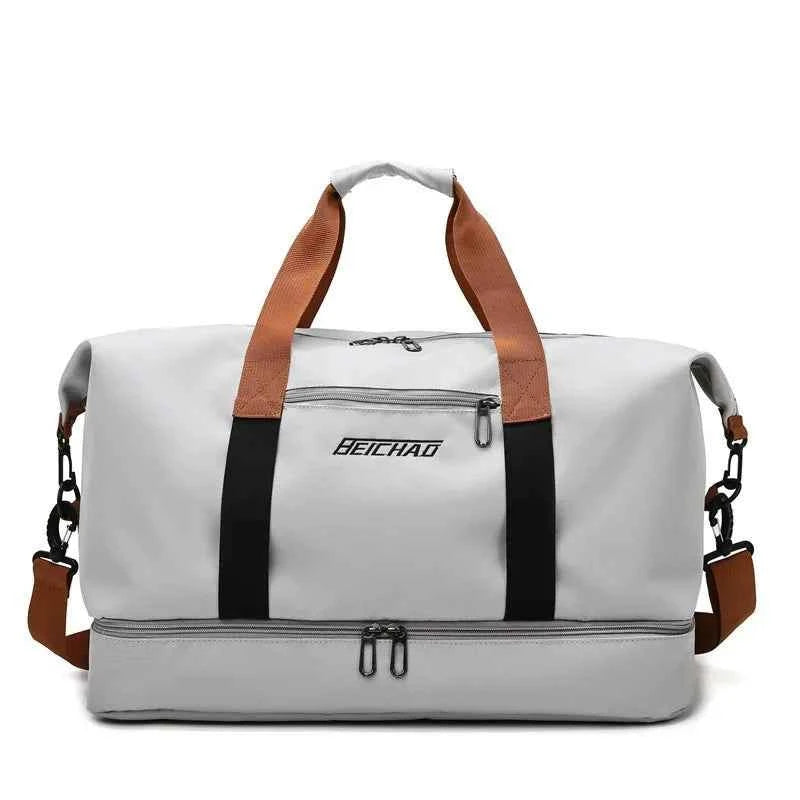 Nylon Travel Gym Bag Portable Fitness Duffle Bag