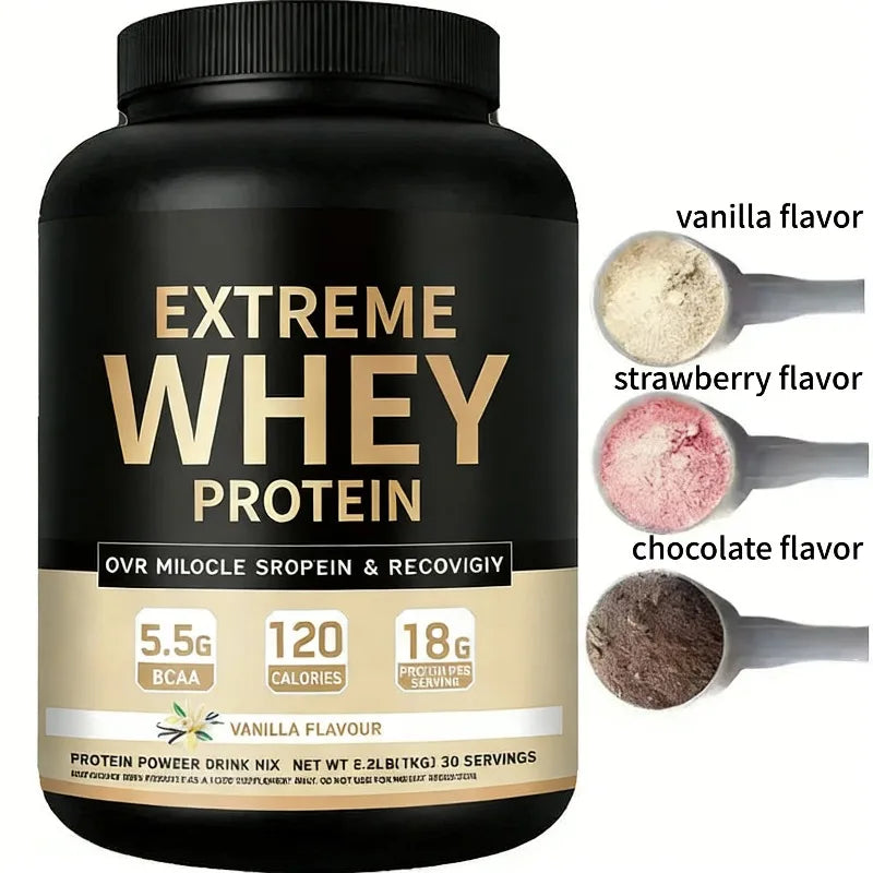 Whey Protein Powder Vanilla Flavor for Muscle Growth