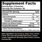 Creatine Monohydrate Gummies 60pcs for Muscle Growth