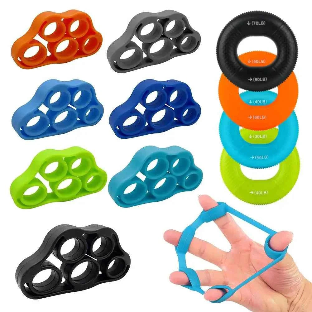 Silicone Finger Gripper Hand Strengthener Trainer