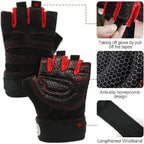 Nylon Gym Gloves for Weight Lifting and Fitness