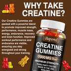 Creatine Monohydrate Gummies 60pcs for Muscle Growth