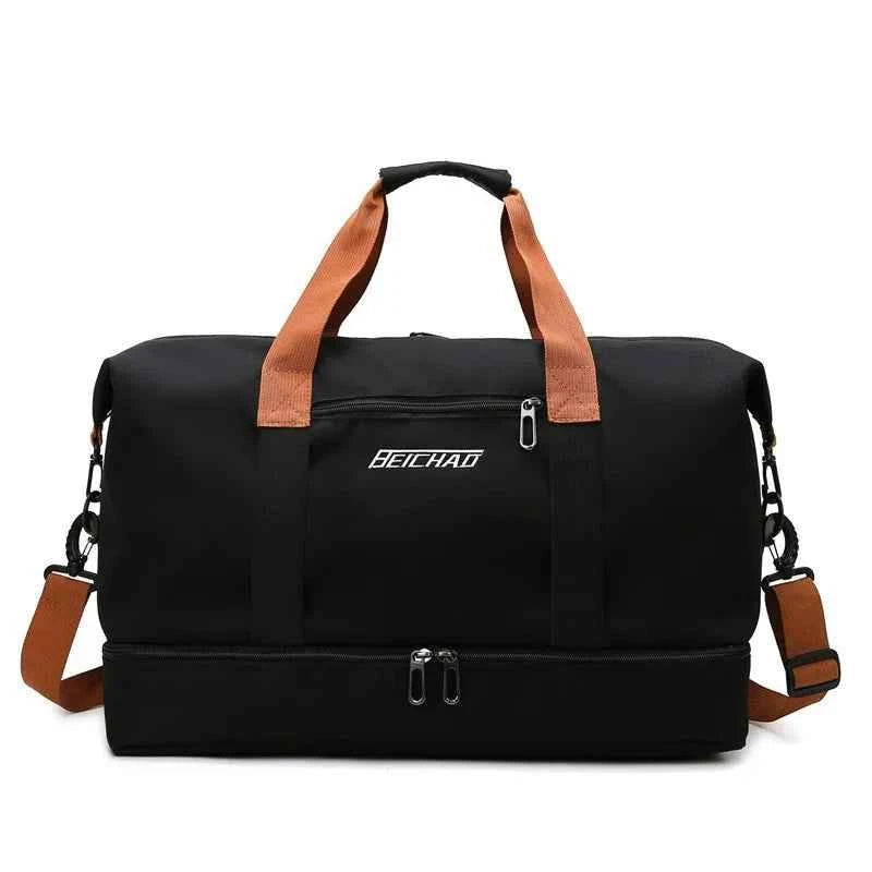 Nylon Travel Gym Bag Portable Fitness Duffle Bag