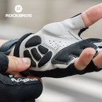 ROCKBROS Fingerless Cycling Gloves Microfiber Shock-Absorbing