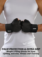 VBOSi Half-Finger Sports Gloves for Gym and Cycling Black