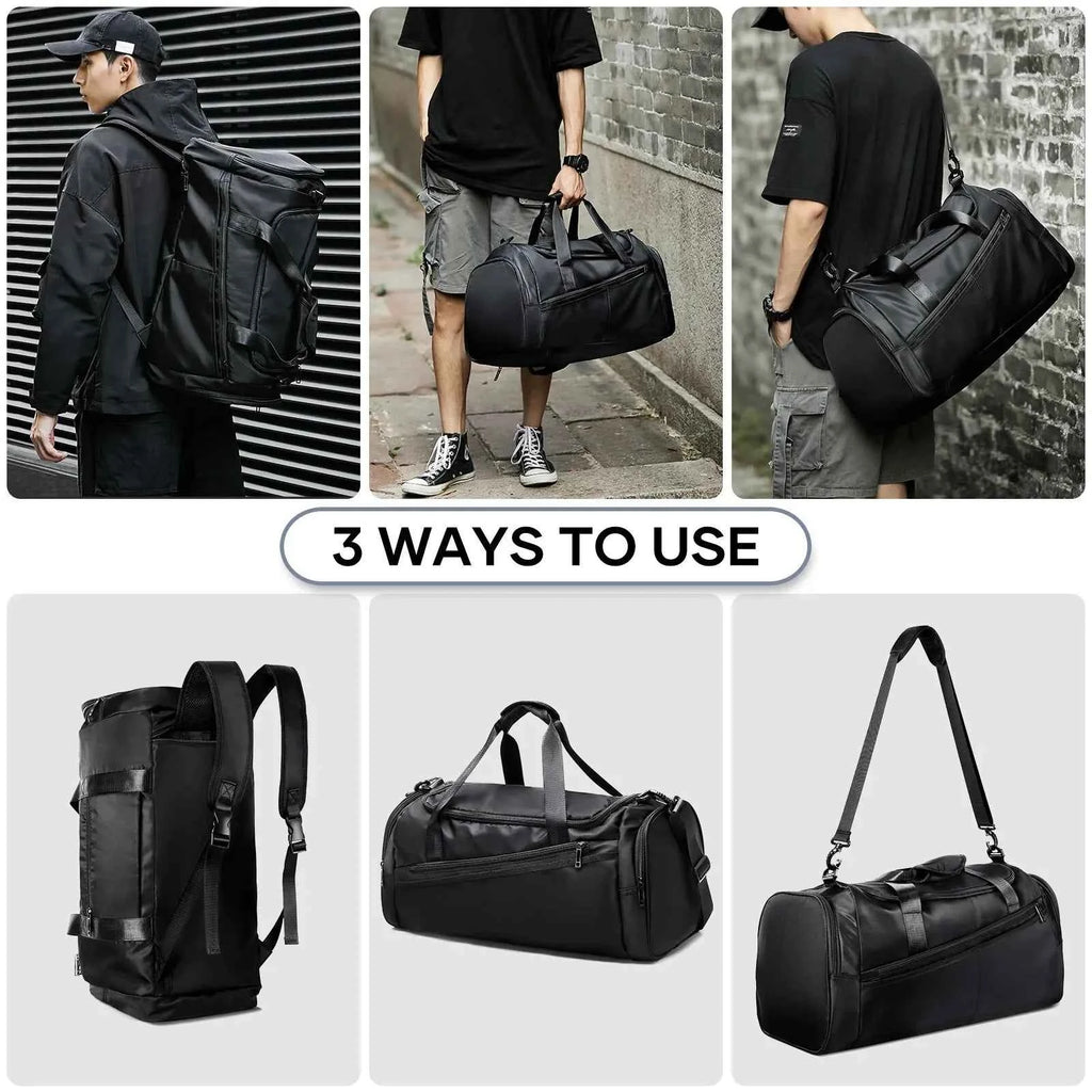 Likros 40L Lightweight Foldable Gym Bag with Shoes Compartment