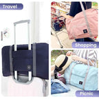 Foldable Nylon Travel Duffel Bag for Women and Girls