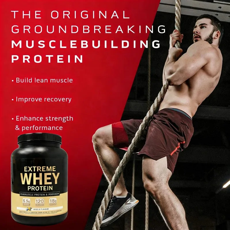 Whey Protein Powder Vanilla Flavor for Muscle Growth