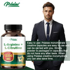 Creatine Monohydrate Capsules for Muscle Growth 120 Count