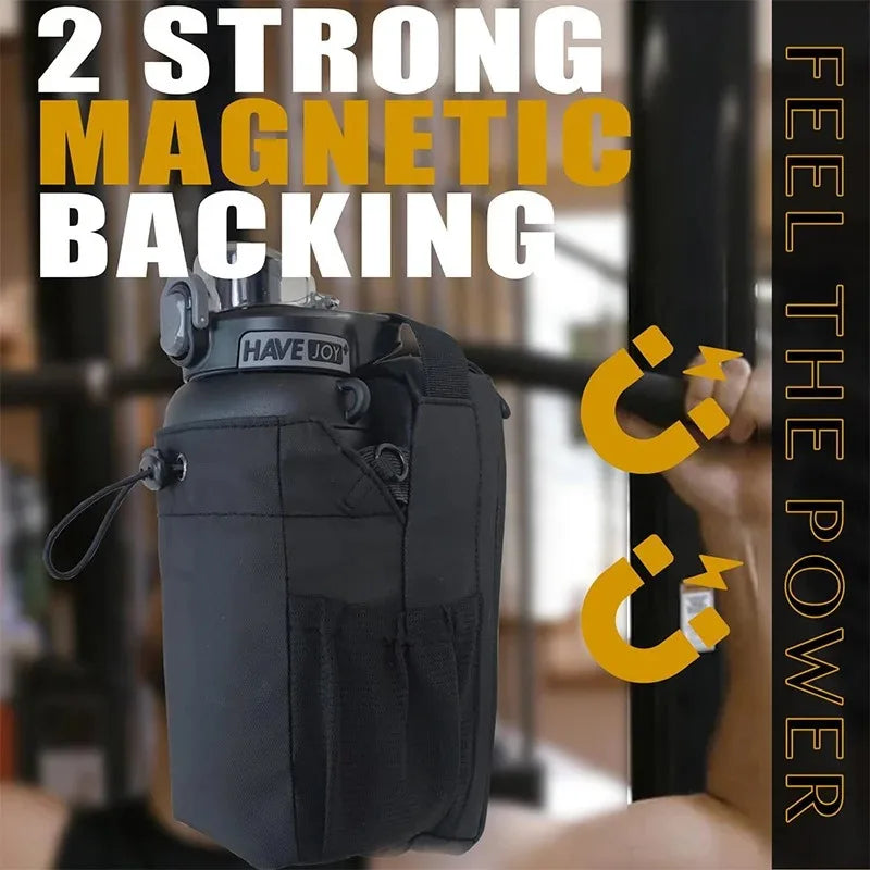Large Capacity Magnetic Gym Bag With Phone Pocket