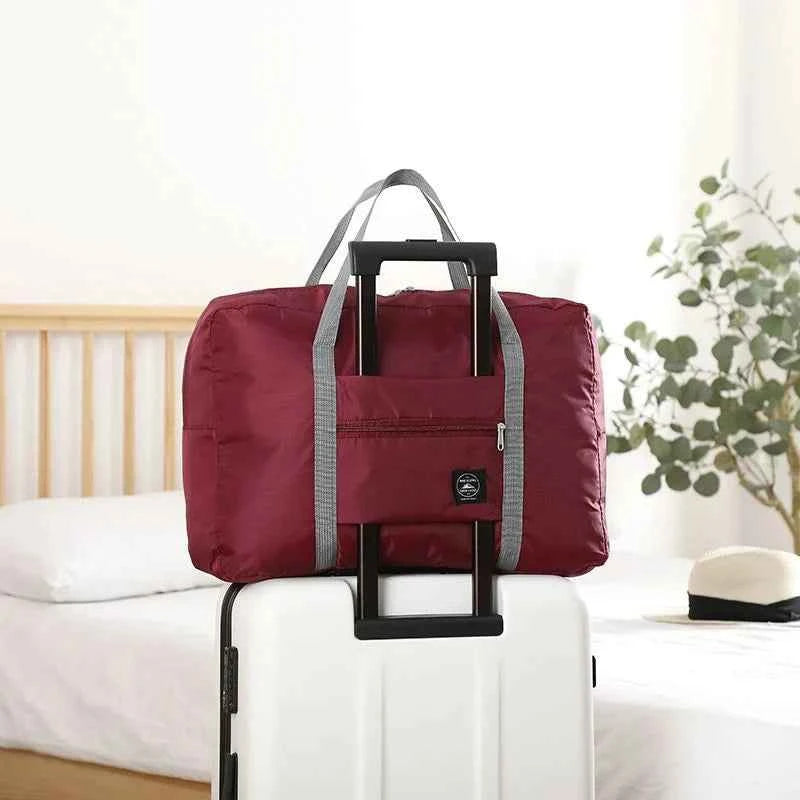 Foldable Nylon Travel Duffel Bag for Women and Girls