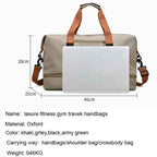 Nylon Travel Gym Bag Portable Fitness Duffle Bag
