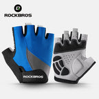 ROCKBROS Fingerless Cycling Gloves Microfiber Shock-Absorbing