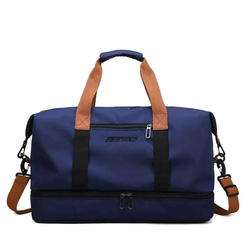 Nylon Travel Gym Bag Portable Fitness Duffle Bag