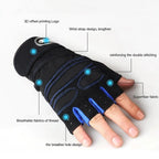 Nylon Gym Gloves for Weight Lifting and Fitness