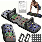 Black Rubber Push Up Board for Strength Training